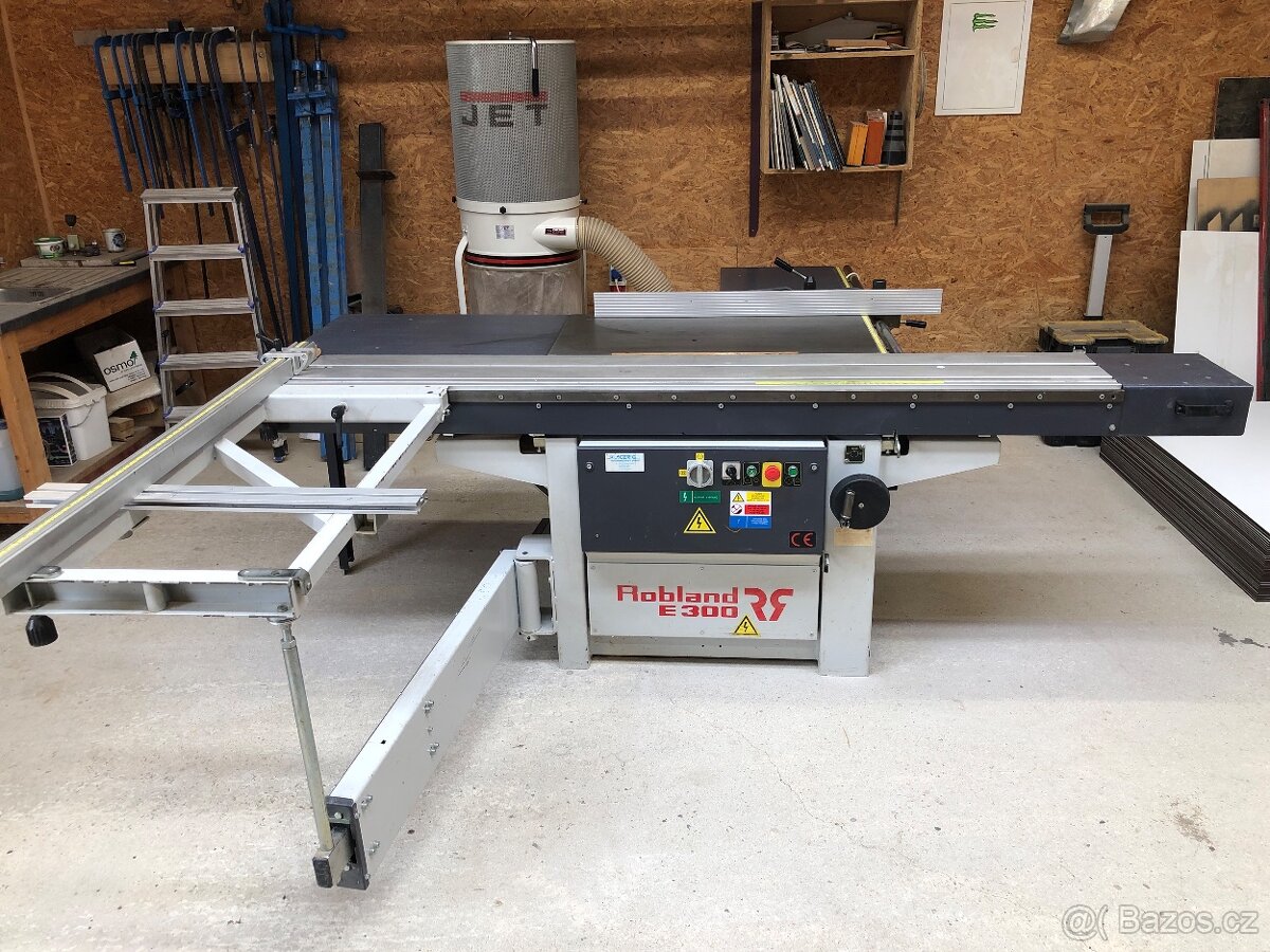 Robland E300 formátovací pila +odsavač JET+kotouče