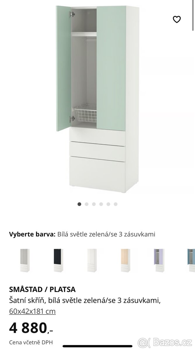 Šatní skříň Ikea