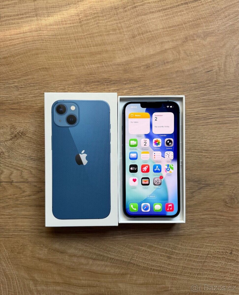 Apple iPhone 13 128gb - Modrý - TOP STAV