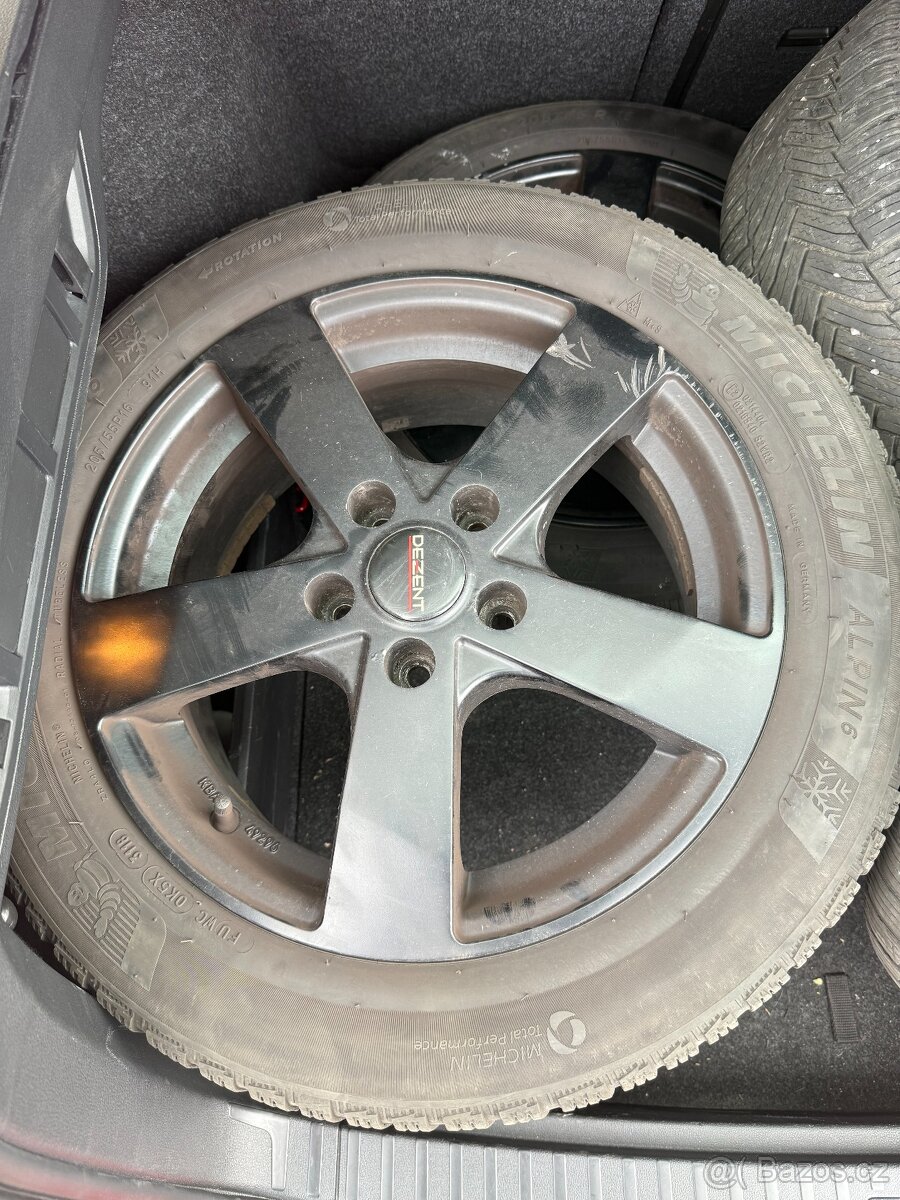 Zimní kola komplety 205/55 R16 91H Michelin Alpine