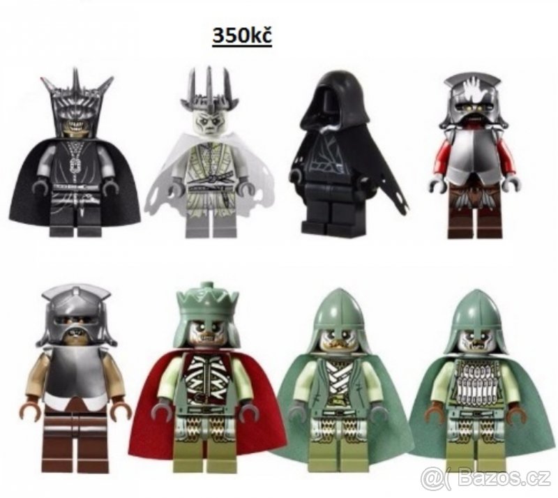 Figurky k Lego stavebnici Pán prstenů/hobbit (9 setů)