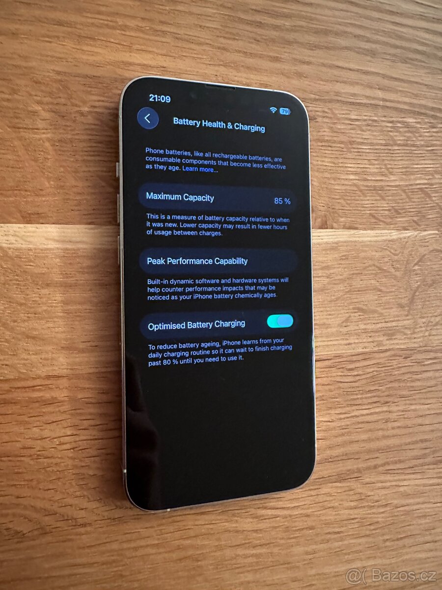 Apple iphone 13 PRO 128 GB silver baterie 85%