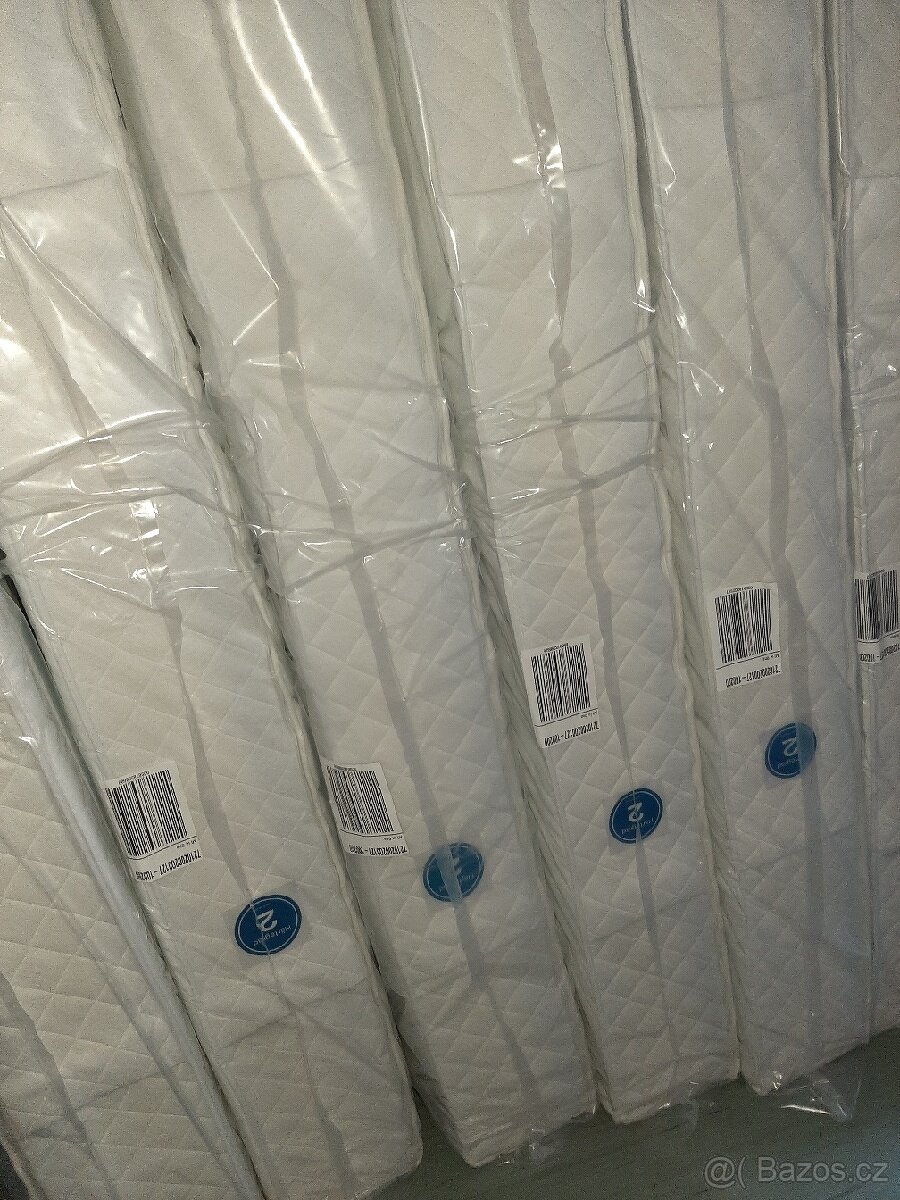 40x NOVÉ hotelové matrace 100x200x26cm, 90x200
