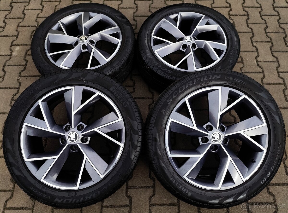 Alu kola originál Škoda Kodiaq 5x112 R19 Triglav