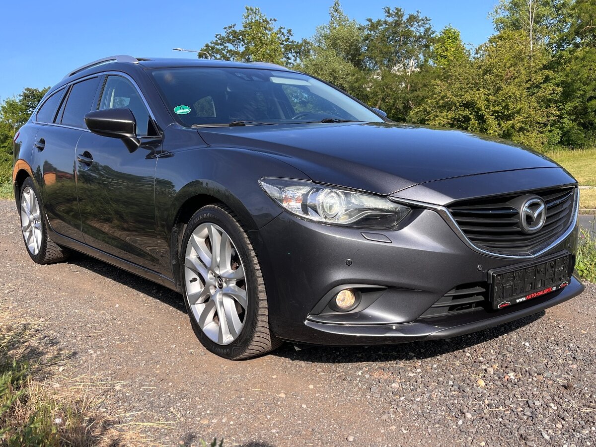 MAZDA 6 GJ 2.5i,141KW,2.MAJ,ŠÍBR,XENON,KŮŽE,BOSE,TAŽNÉ,PĚKNÁ