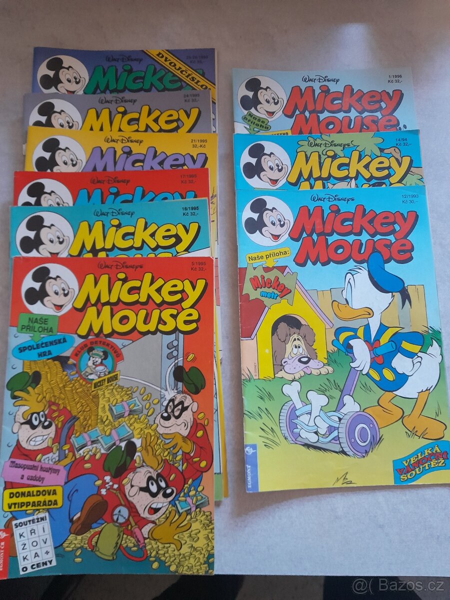 Mickey Mouse12/93 14/94 5,16,17,21,24,25-26/95 1/96
