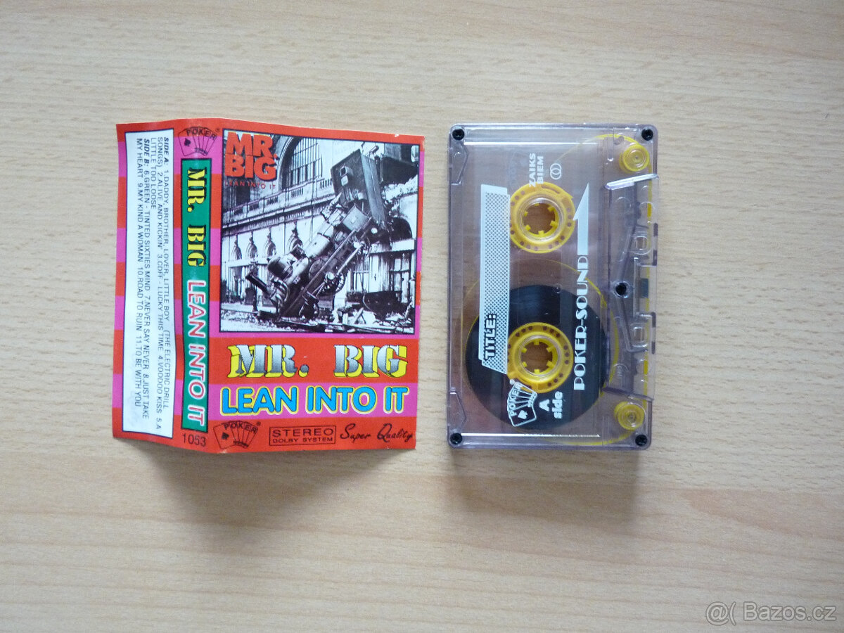 prodám kazetu MR.BIG-Lean Into It 1991 Poker records