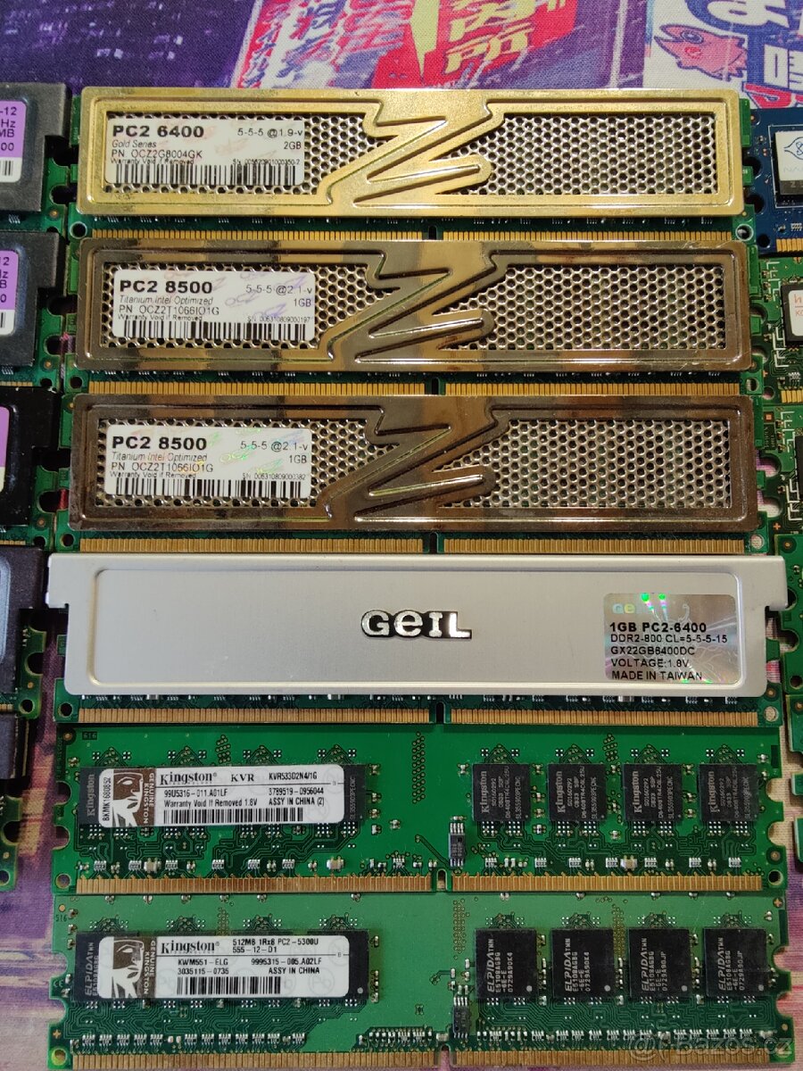Prodam ddr2 a ddr3 ramky