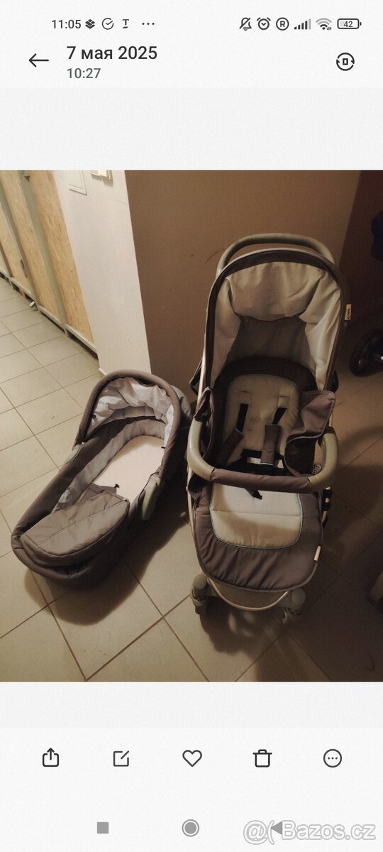 Kočárek korba plus sportak