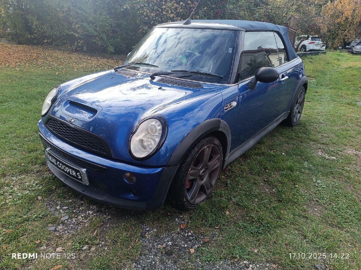 Veškeré díly Mini Cooper S R52 cabrio 125kw r.v. 2006