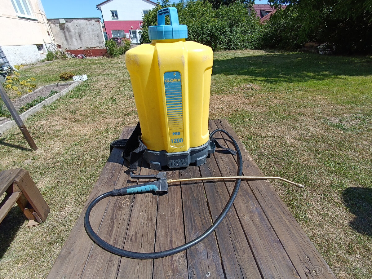 Akumulátorový postřikovač PRO 1200 GLORIA Makita/Bosch