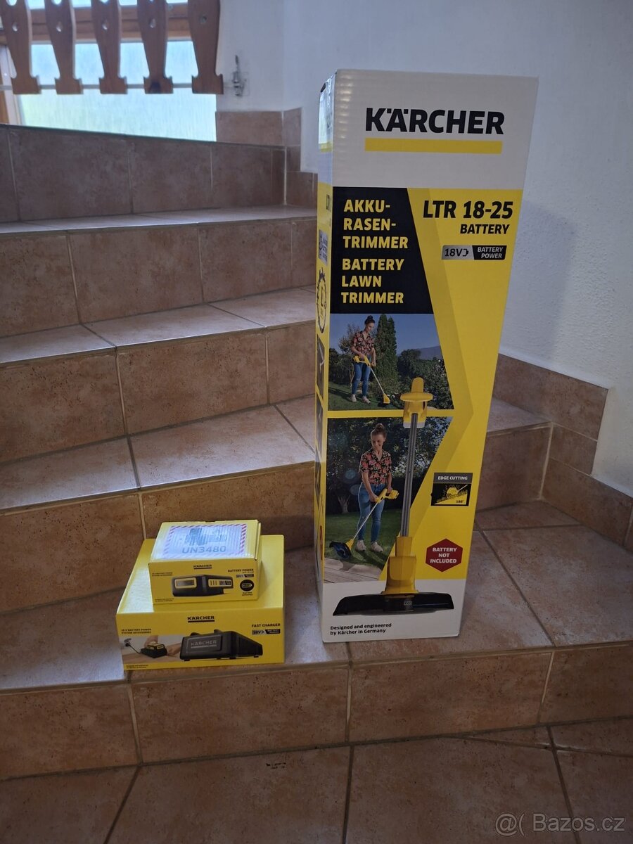 Strunová sekačka Kärcher LTR 18-25 s baterií+rychlonabíječka