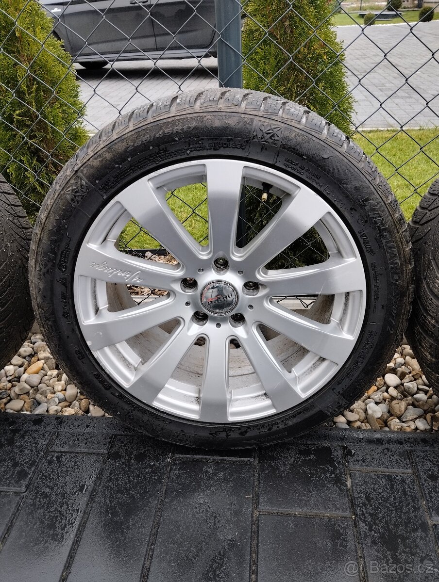 Alu kola 5x112 R17, celoroční pneu