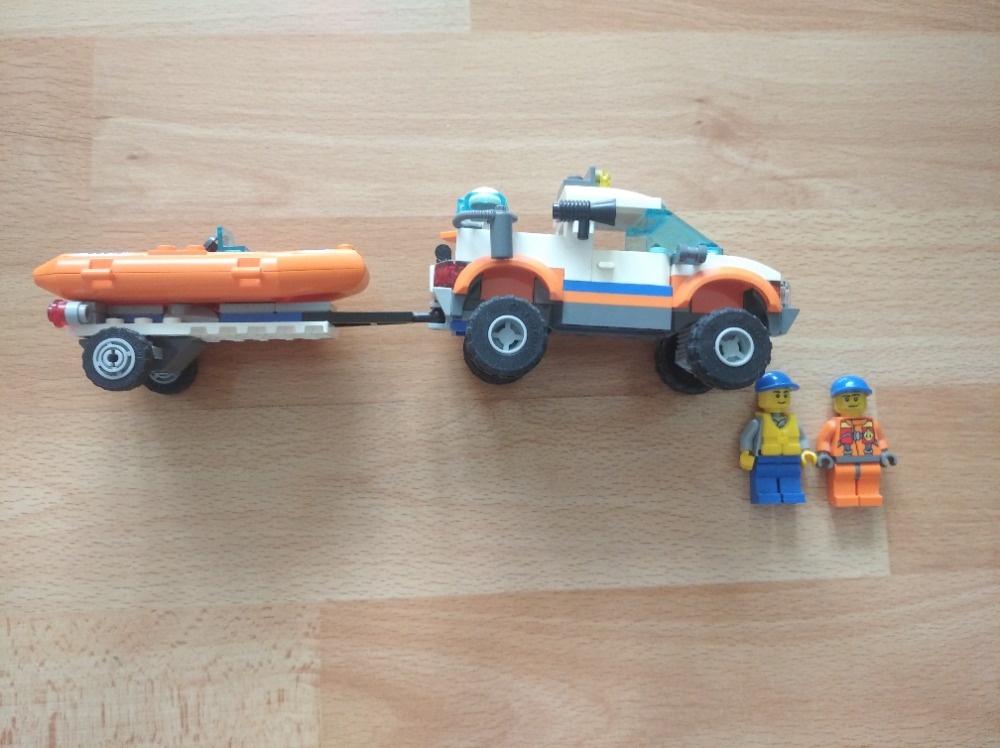 Lego City- auto a potápěčský člun, set 60012