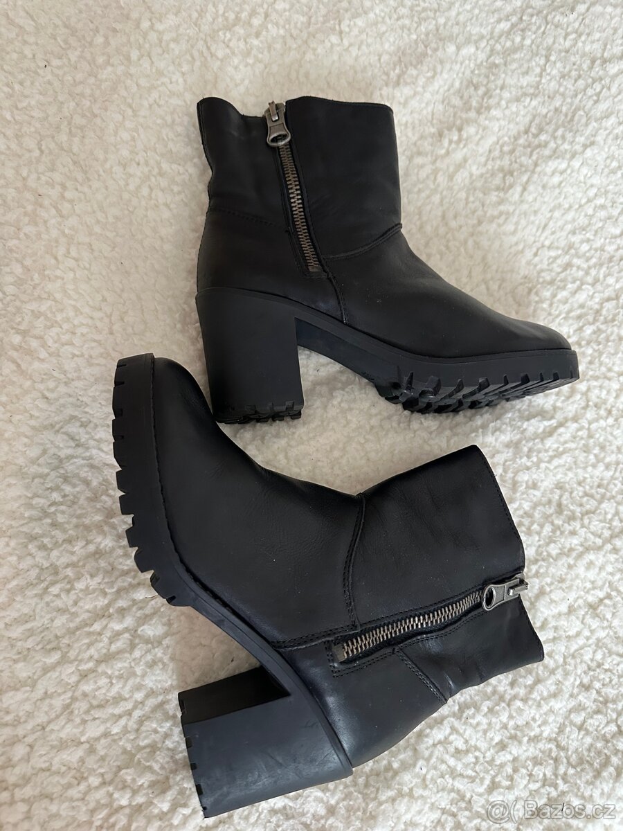 Kozačky kůže Poelman 38