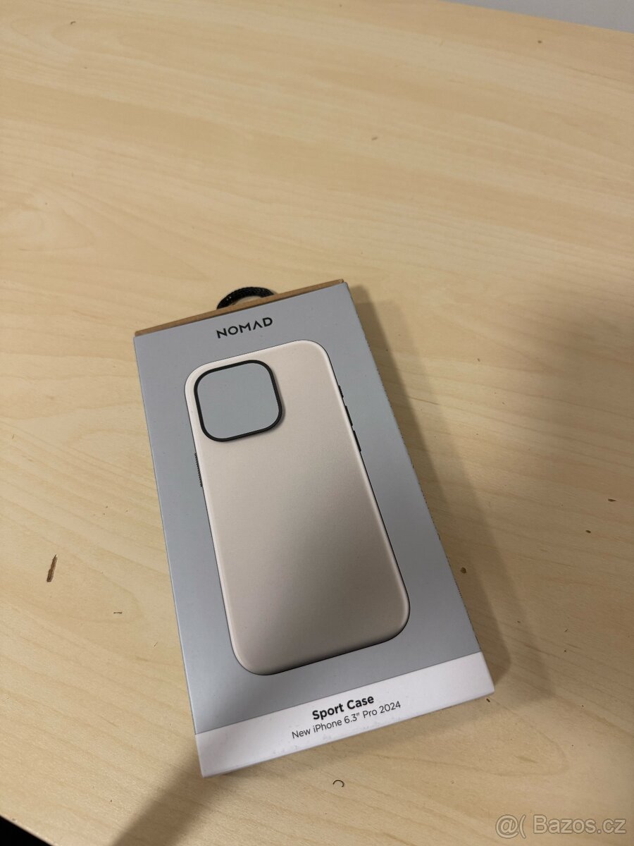 Apple iPhone 16 Pro obal Nomad Sport Case béžovo-šedá