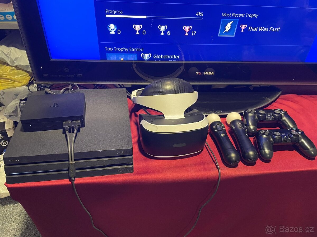 PS4 Pro + VR komplet