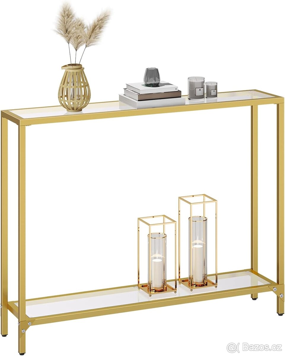 Nový konzolový zlatý stůl