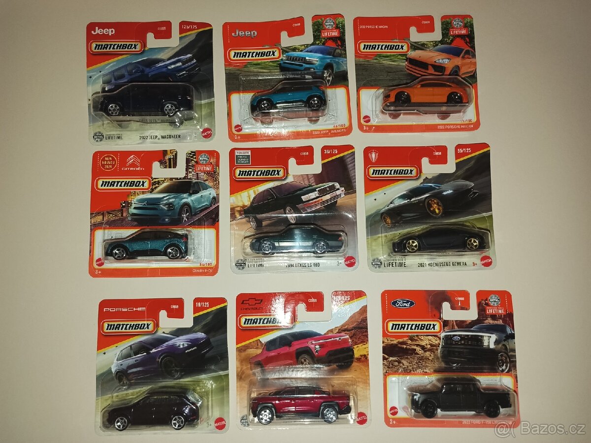 Matchbox kovové autíčko různé druhy 3