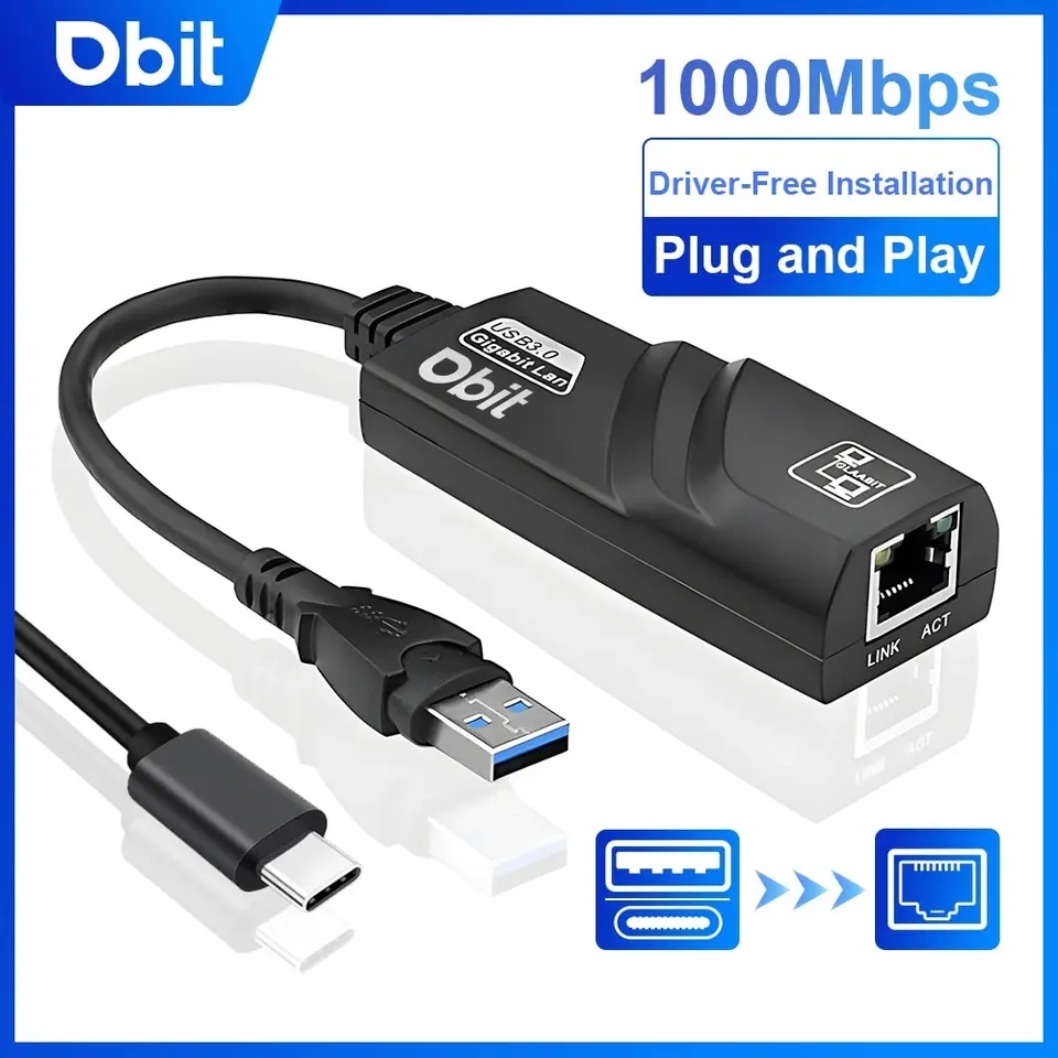 Gigabitová síťová karta. Externí s RJ45. NOVÁ.