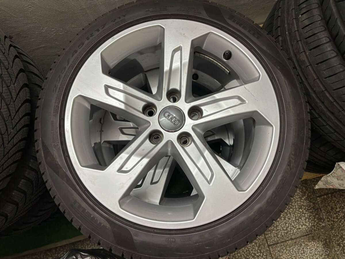 Originál Alu disky Audi + pneu letní zánovní