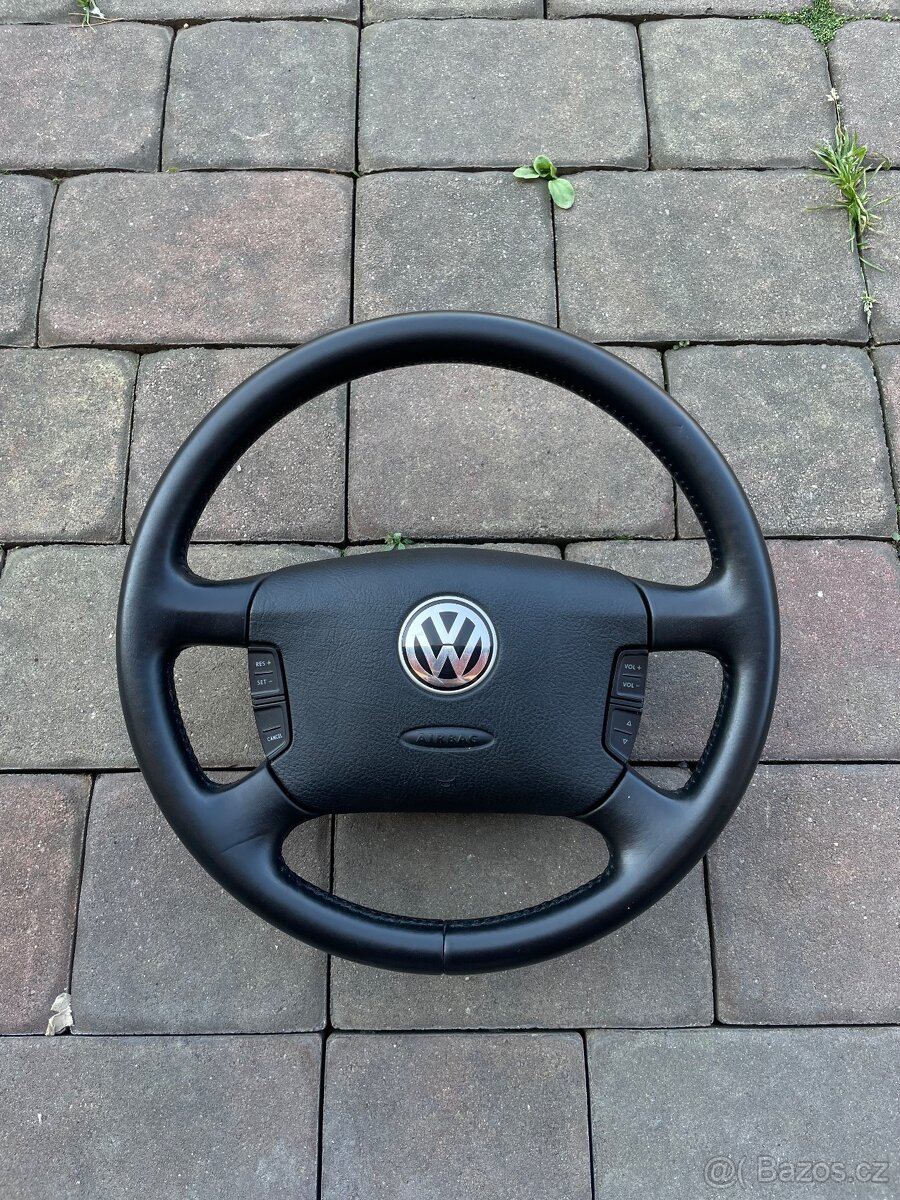 Kožený volant pro VW Golf 4 / Passat B5 s multifunkcí