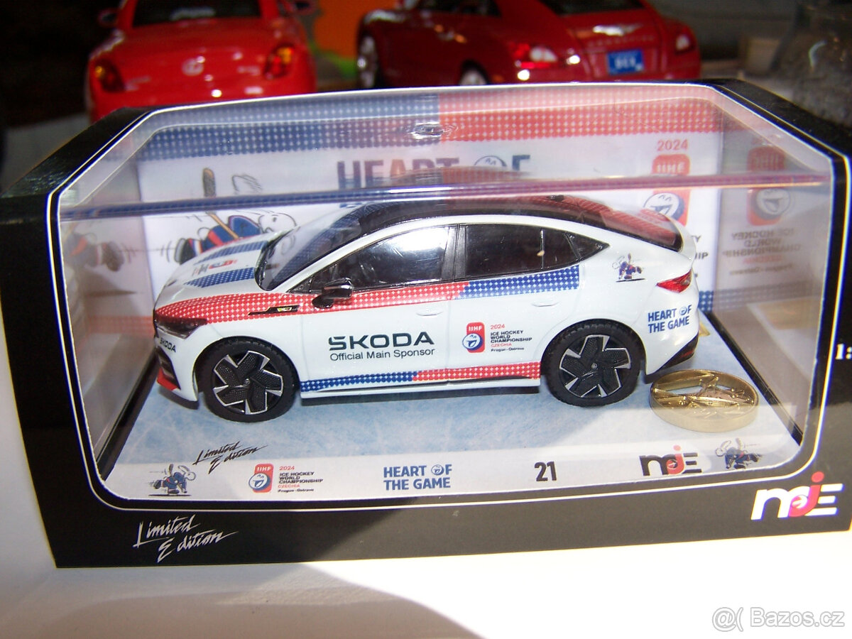 Škoda Enyaq MS 2024 Praha mistři hokej limitka MOJE JENDA AB