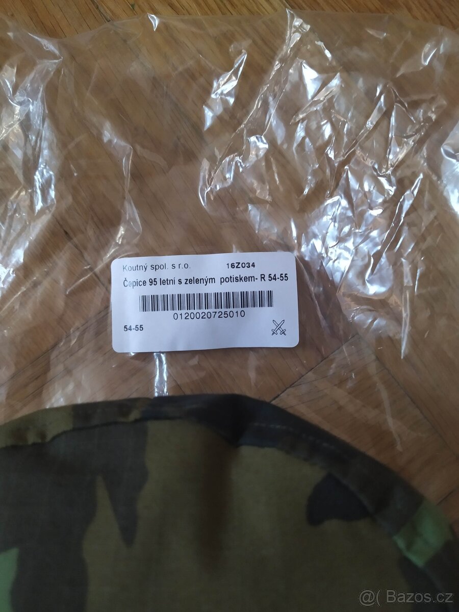 Vojenská čepice 95 letní nová