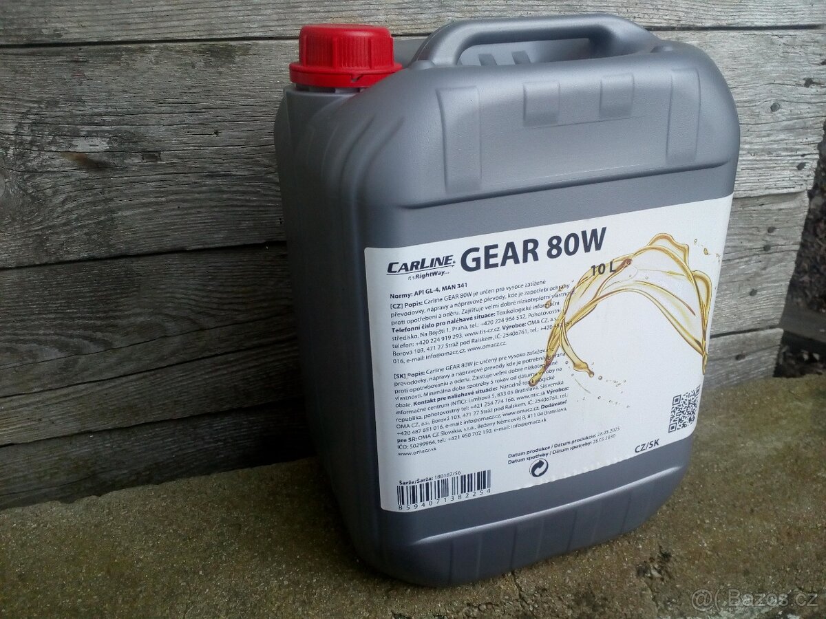 převodový olej carline (Mogul) gear 80w (pp 80) 10L