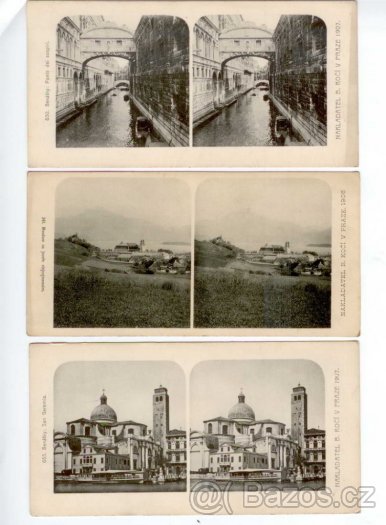 Historické stereoskopní fotografie z r. 1895