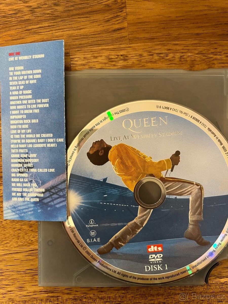 DVD 2 diskú Queen Wembley Unseen