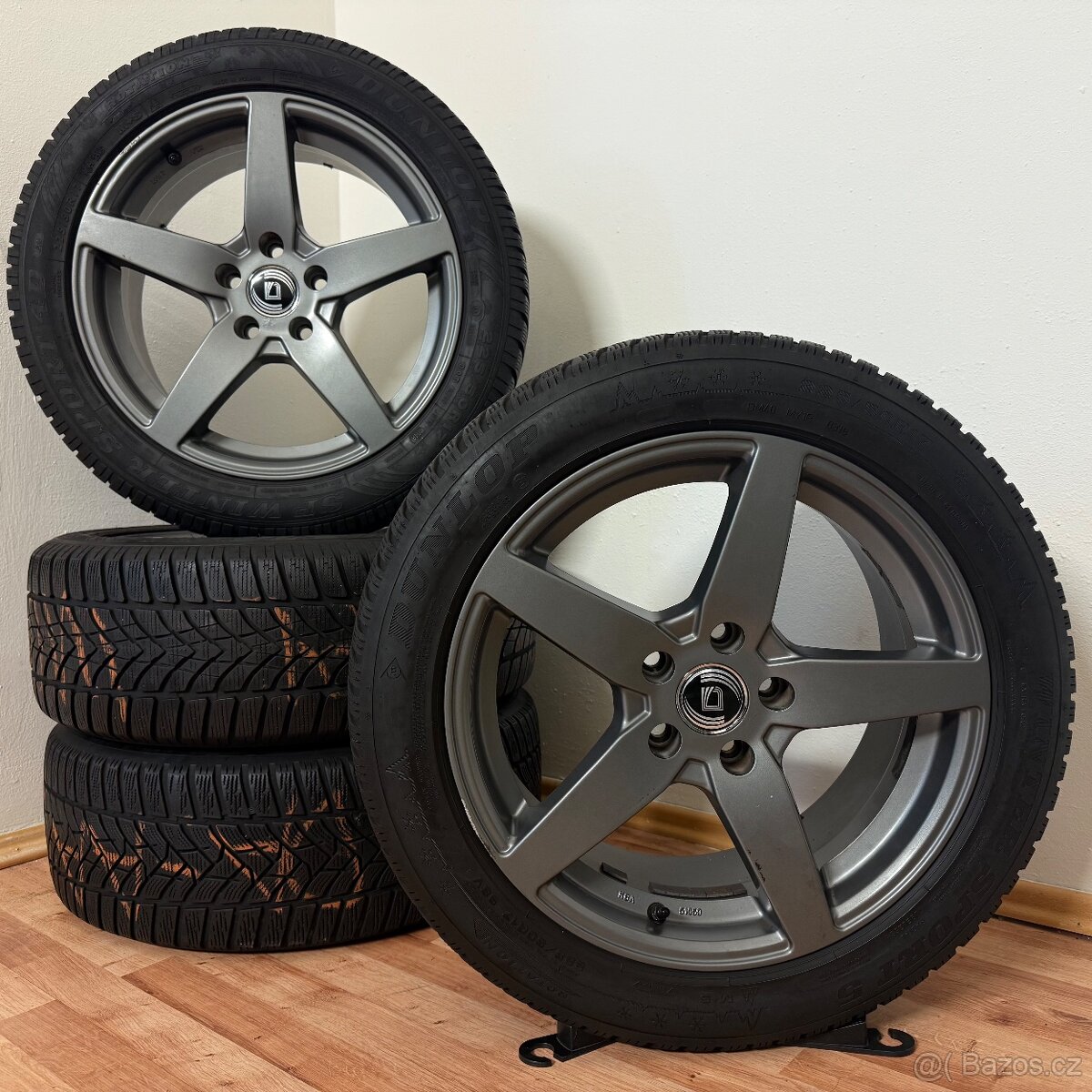AUDI/ŠKODA/VW 5x112 R17 ET37+ZIMNÍ 225/50R17 5mm