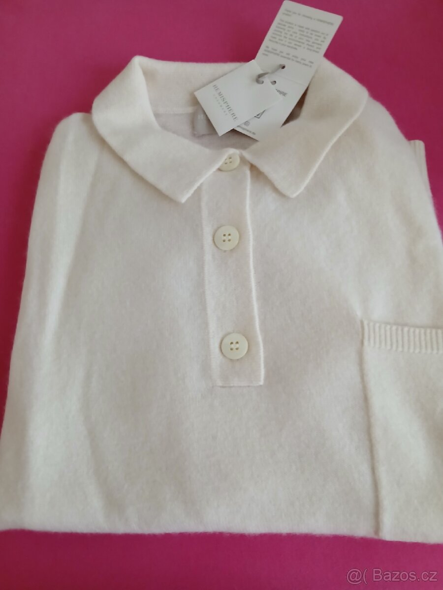 Novy svetřík čistý kasmir s visačkou vel.46.