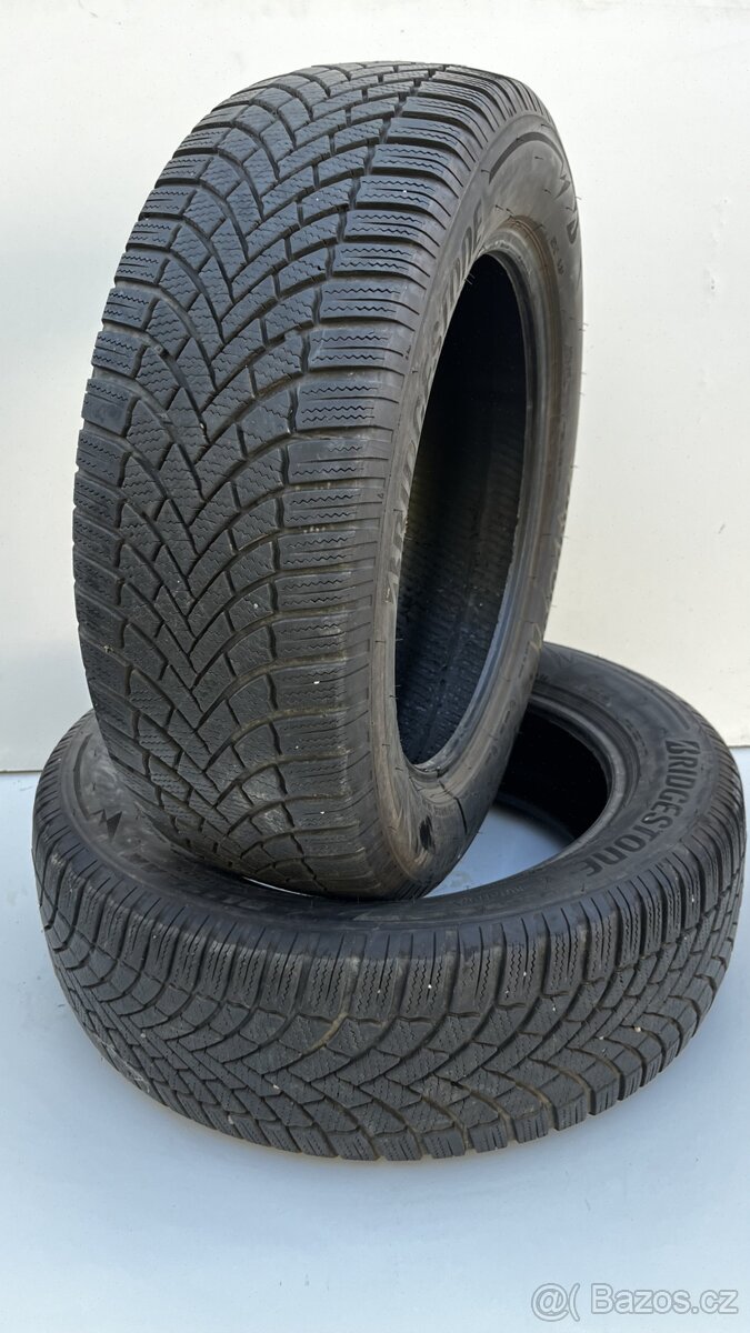2x - zimní pneu - 225/60 R18 104V - BRIDGESTONE - 6mm