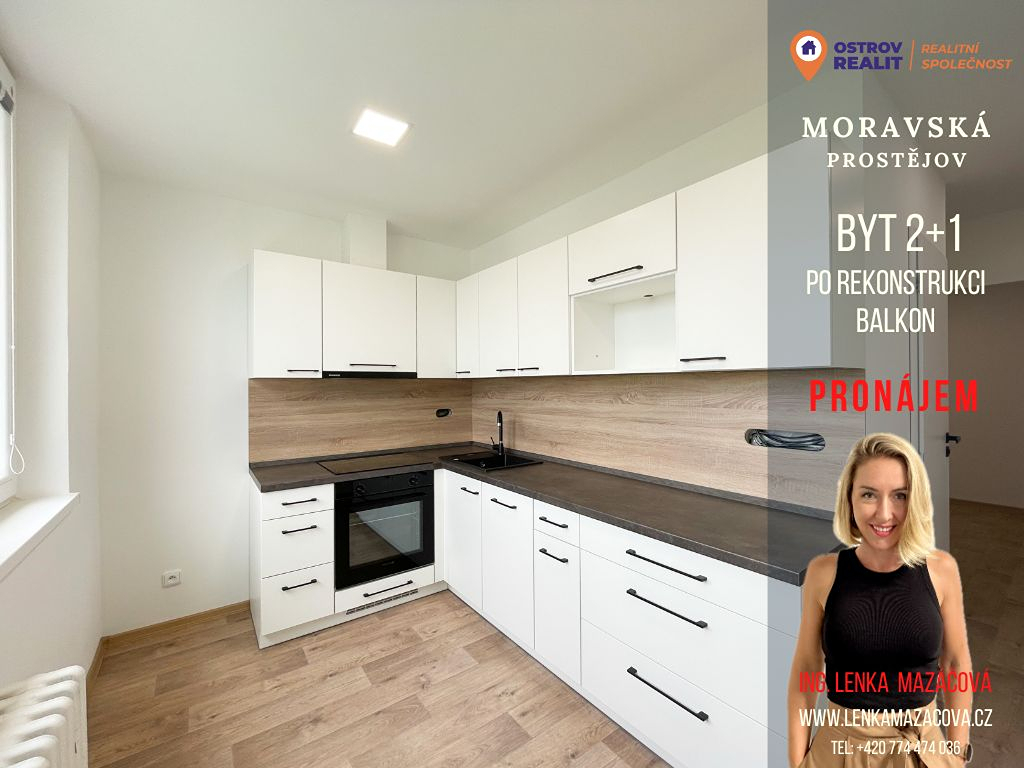 Pronájem, byt 2+1, balkon, 51 m2, po celkové rekonstrukci, P