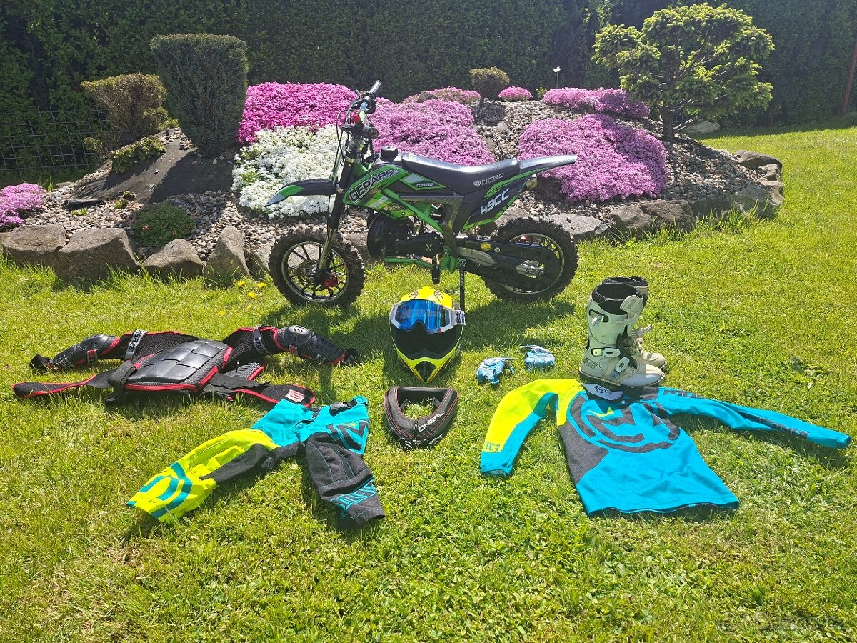 Dětská motorka+oblečení
