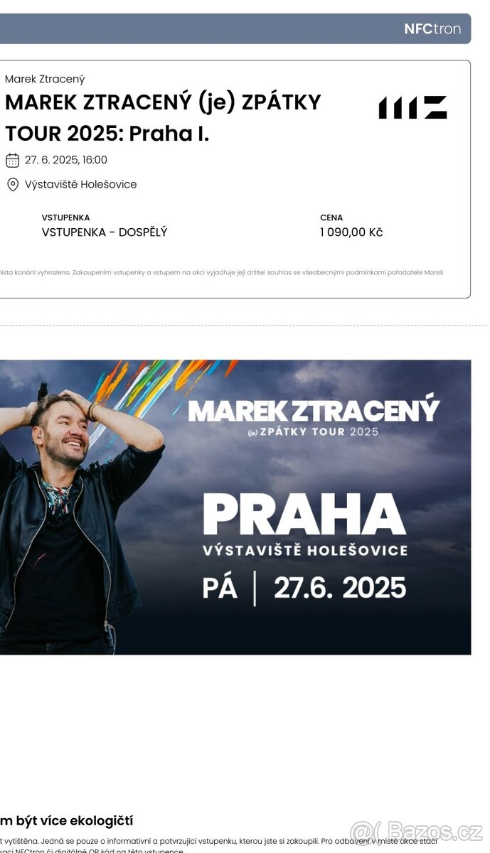 Marek Ztracený Zpátky Tour 2025