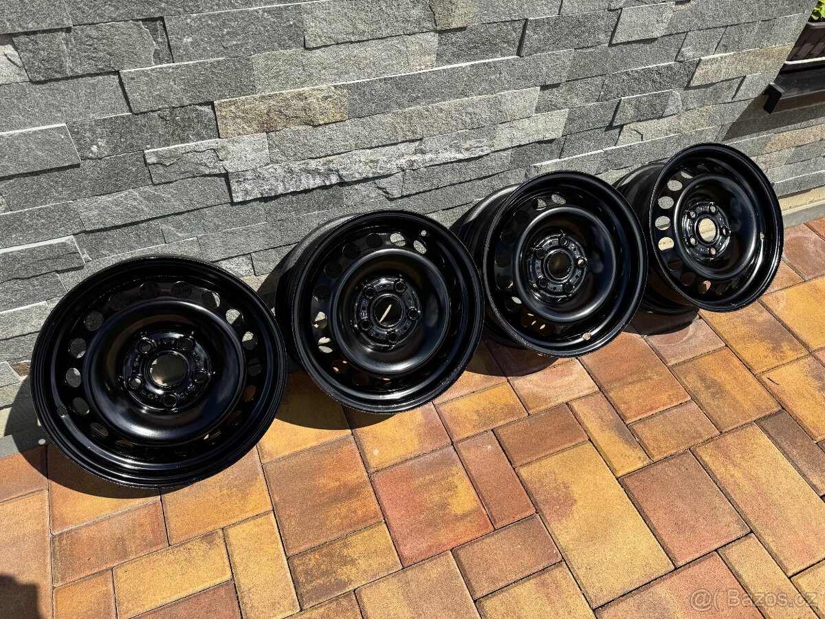 Plechové disky 15", 5x112 , 6Jx15 , Octavia , Seat , VW