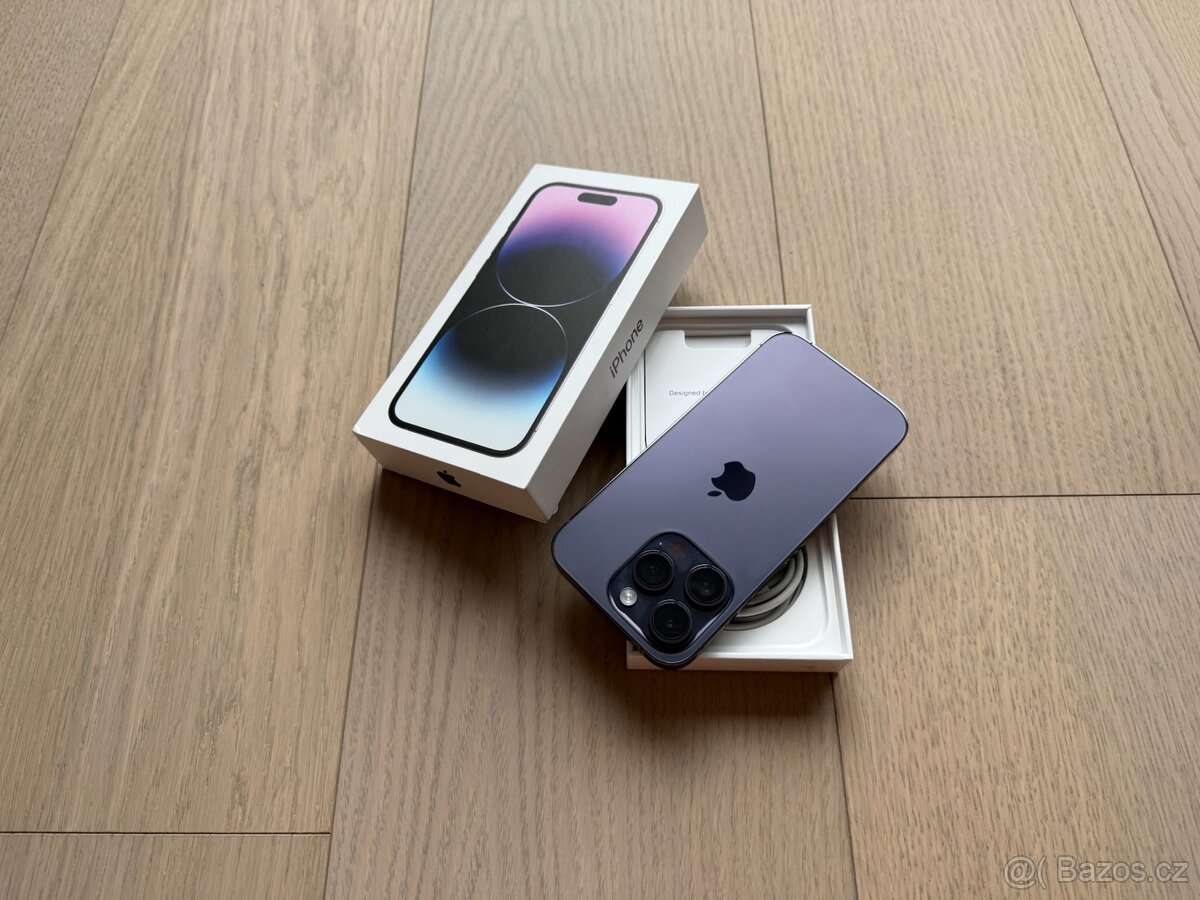 APPLE IPHONE 14 PRO 128GB FIALOVÝ, KRÁSNÝ STAV