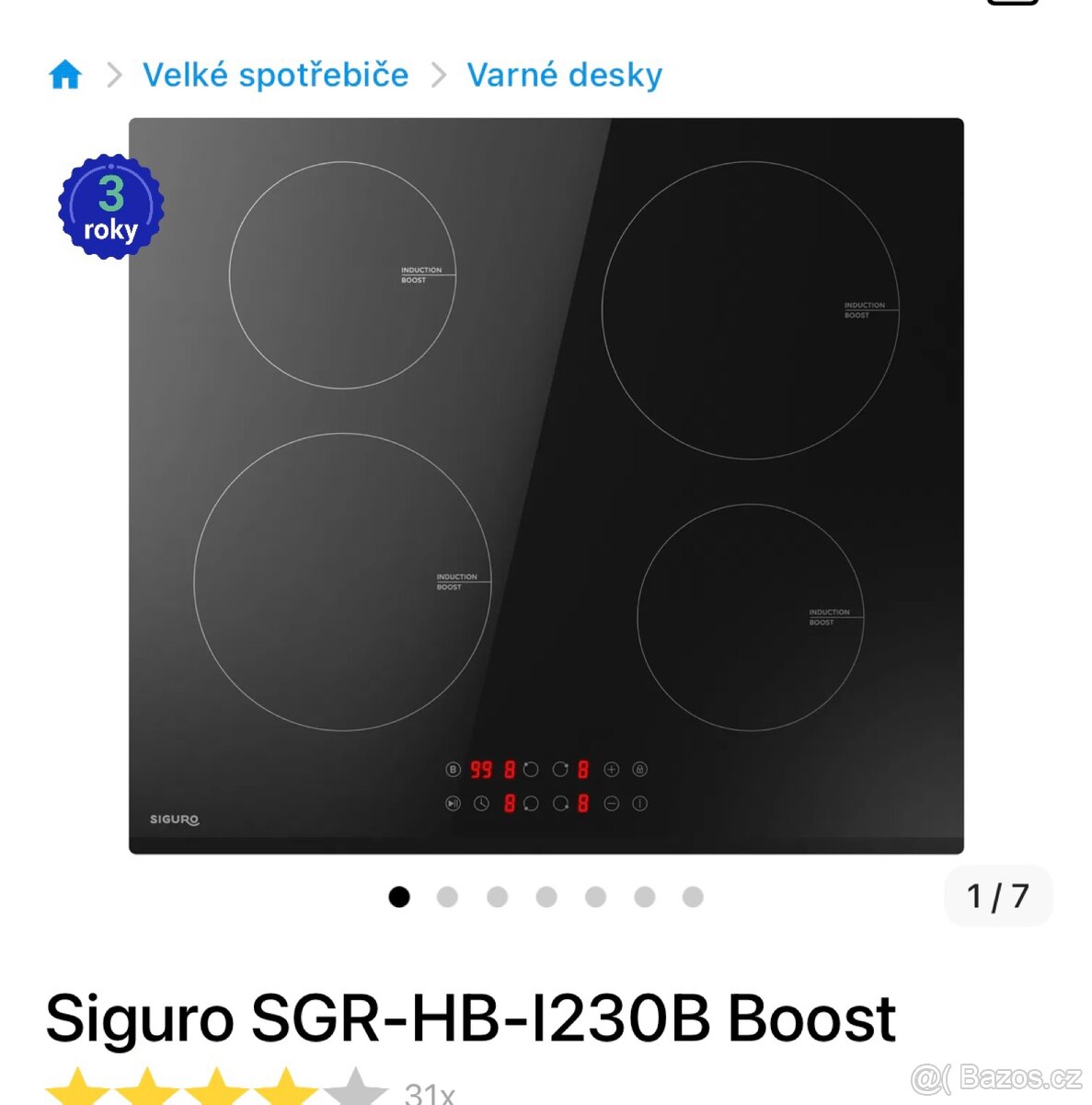 Prodám novou, zabalenou varnou desku Siguro induction