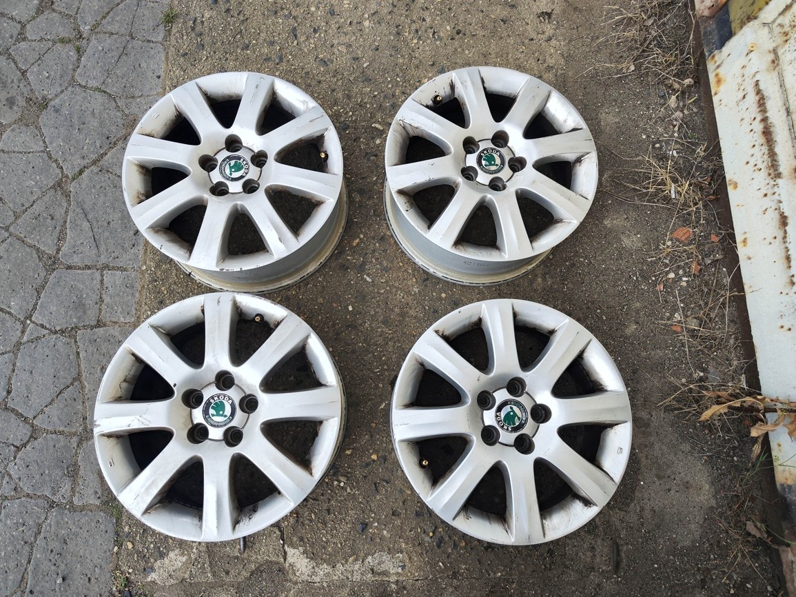 15"alu sada 5x100 origo Škoda Fabia 2 Roomster Polo Ibiza