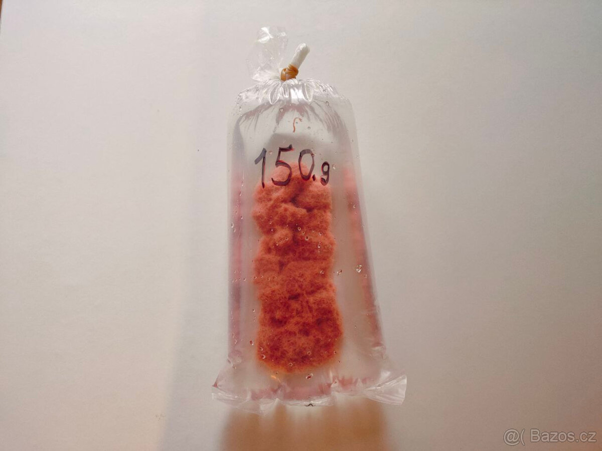 Nítěnky – Lumbriculu - živé krmivo pro akvarijní ryby 150 g.