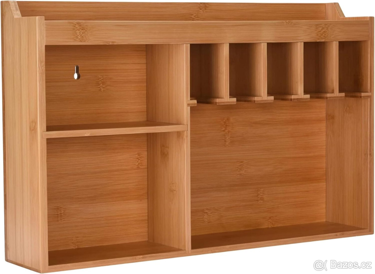 Dřevěný regál, organizér, držák, police, polička do kuchyně