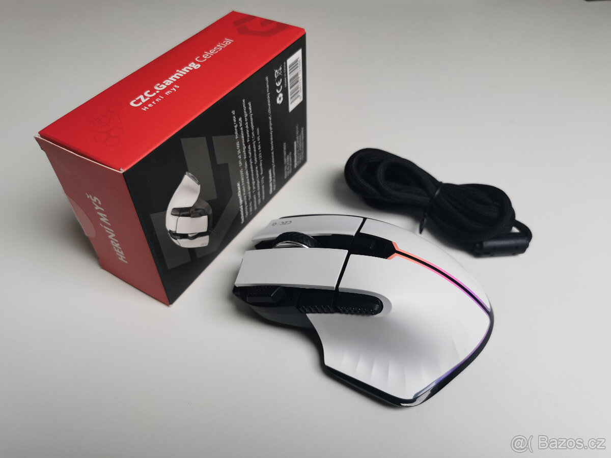 Herní myš CZC.Gaming Celestial, bezdrátová, záruka