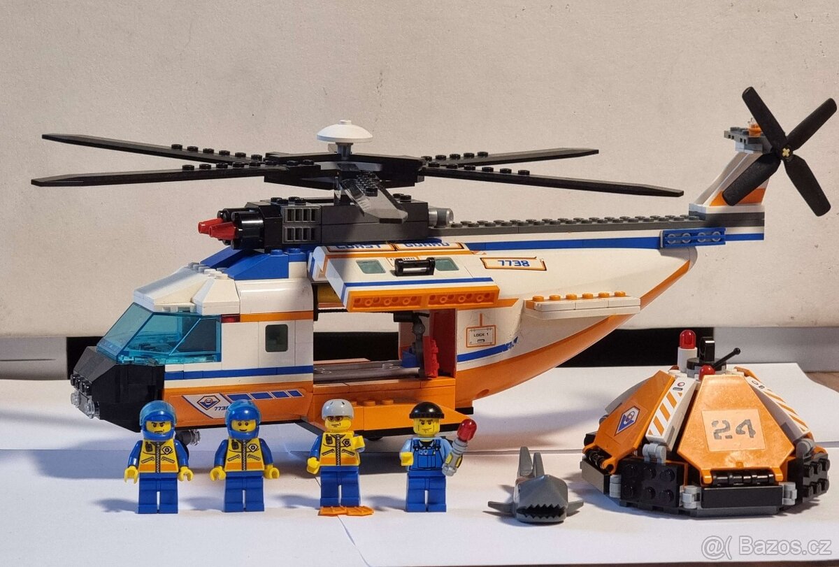 LEGO City 7738 – Pobřežní hlídka (vrtulník a člun)