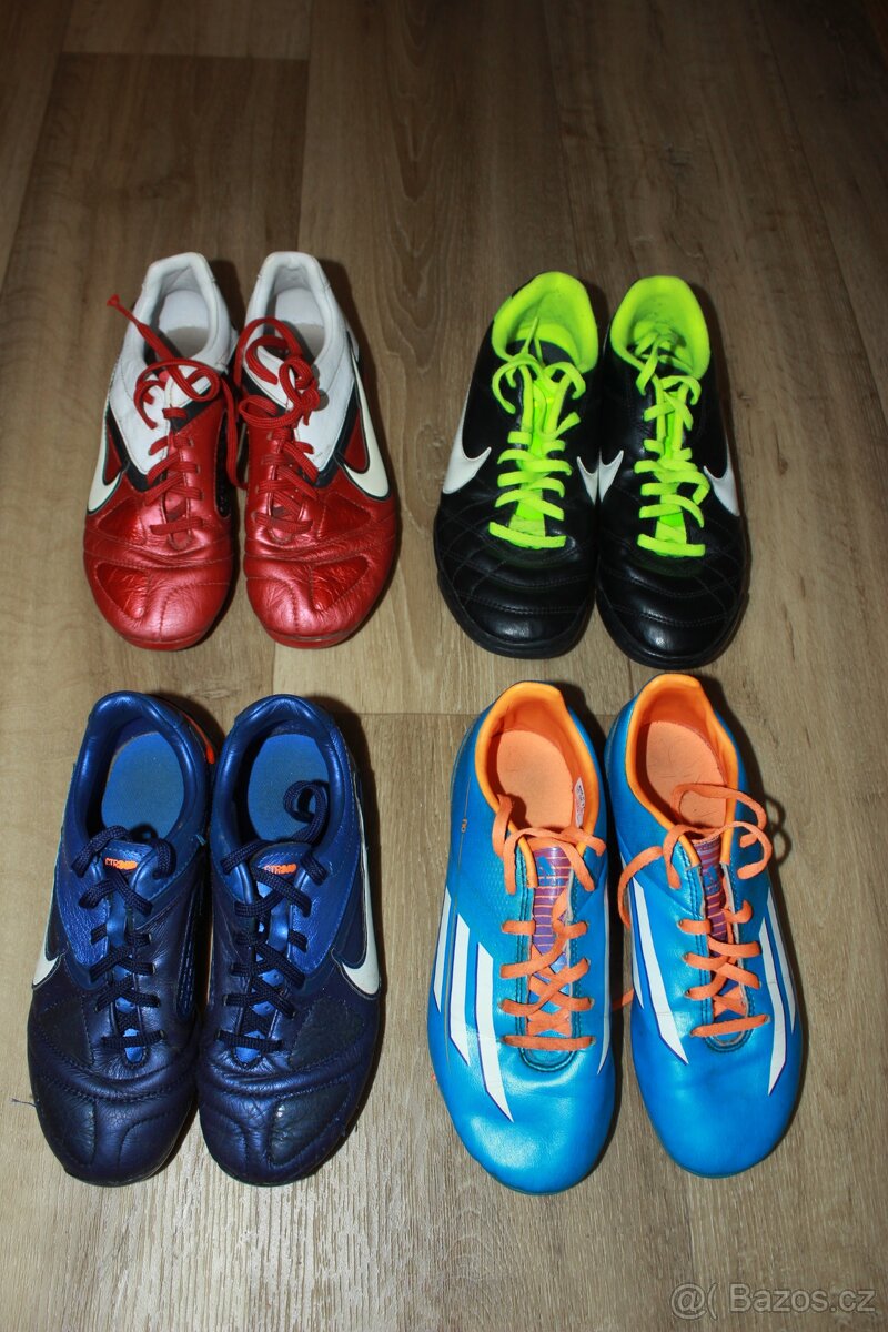 Kopačky Nike a Adidas - různé velikosti