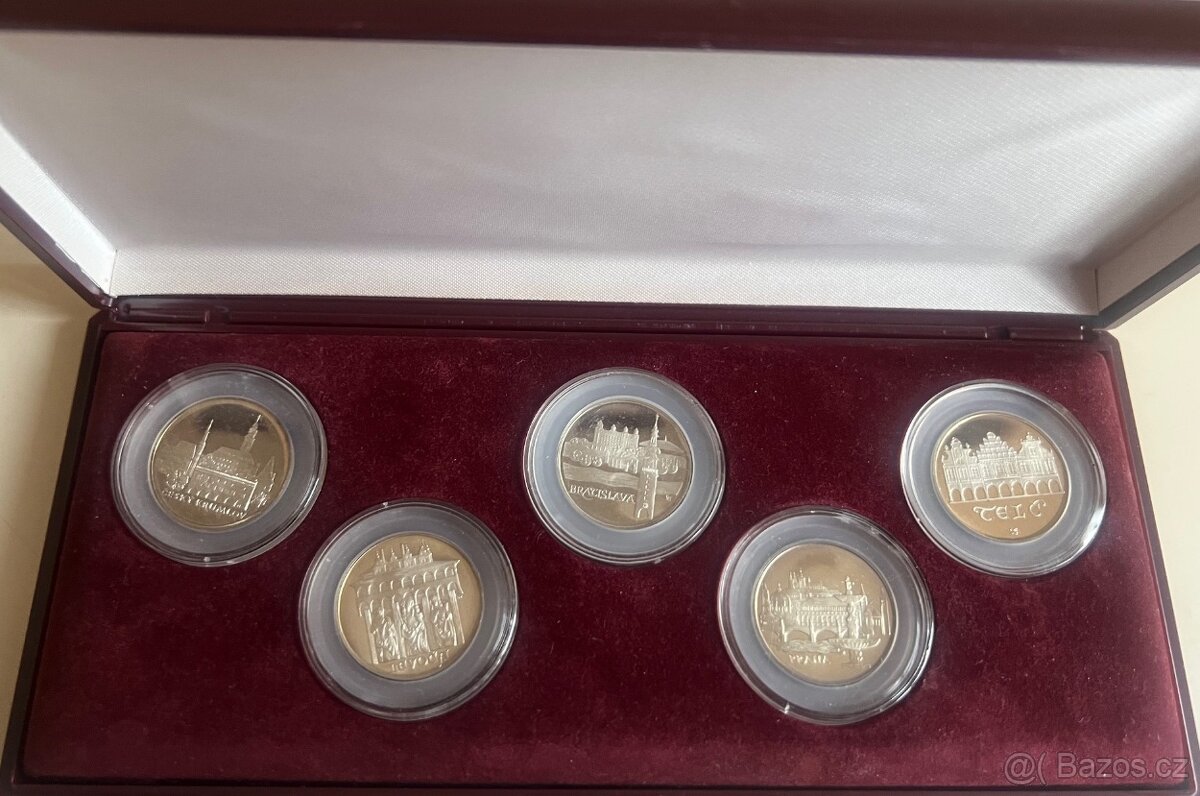 exportní sada pamětních mincí ČNB 1986, proof