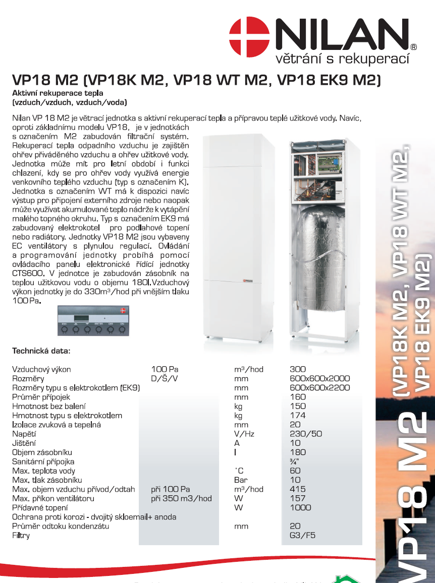 Rekuperační jednotka VP18