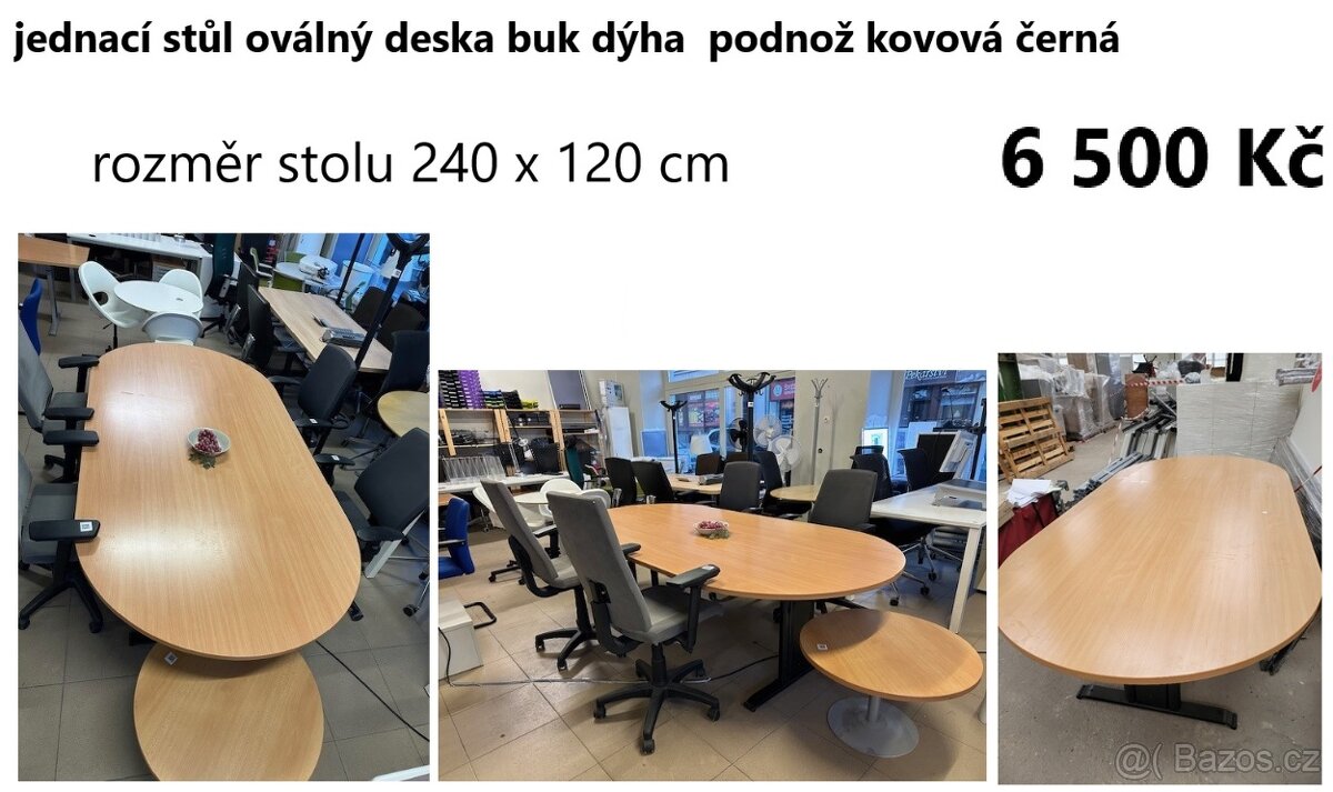 prodám jednací stůl 240 x 96 cm