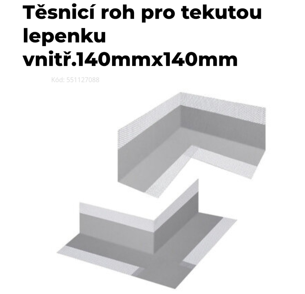 Hydroizolační rožky